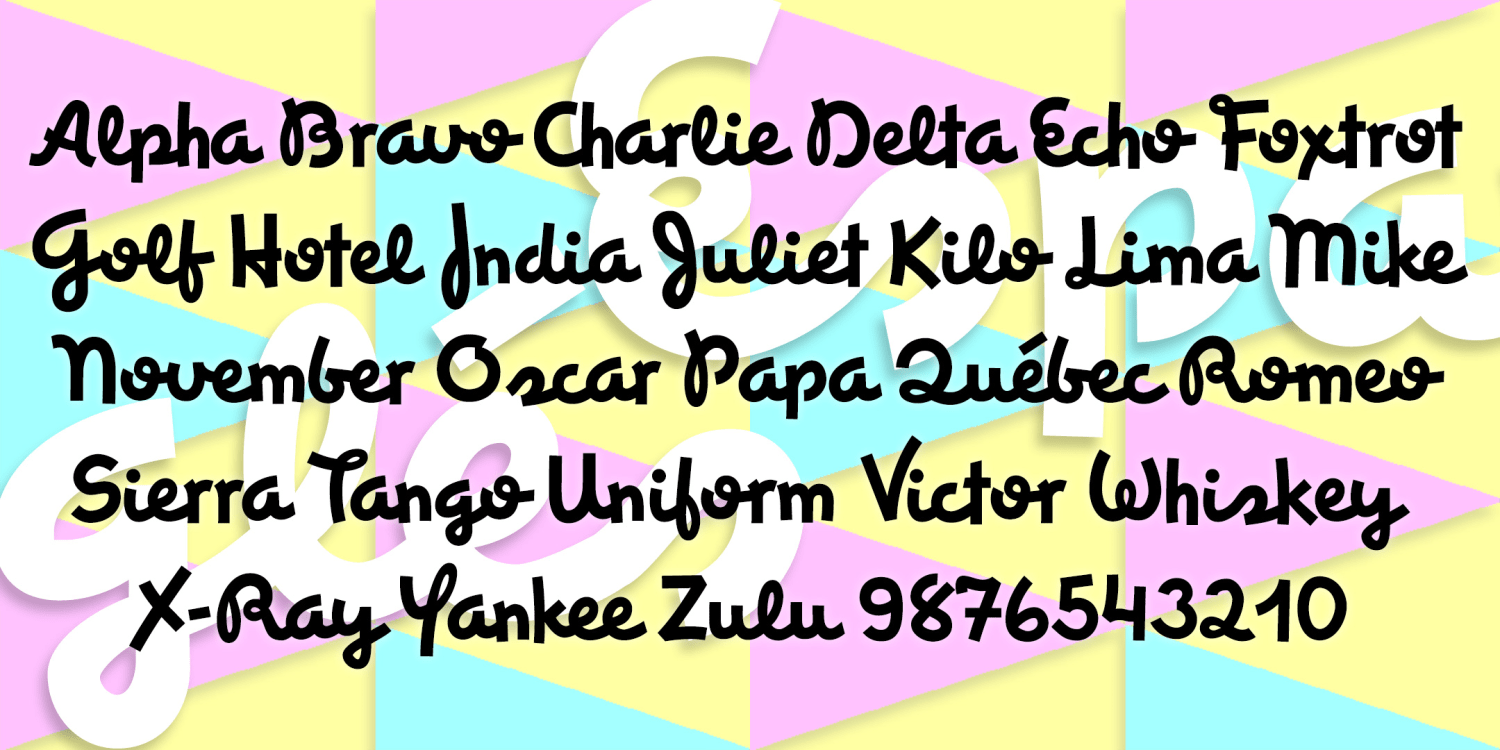 Espangles Font Family Poster