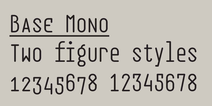 EB Base Mono Font Family Poster