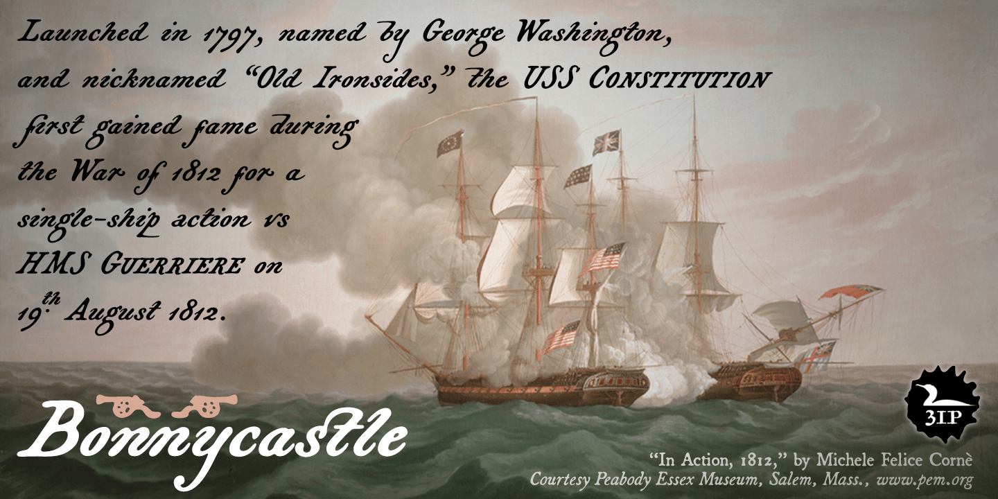 Bonnycastle Font Poster #1