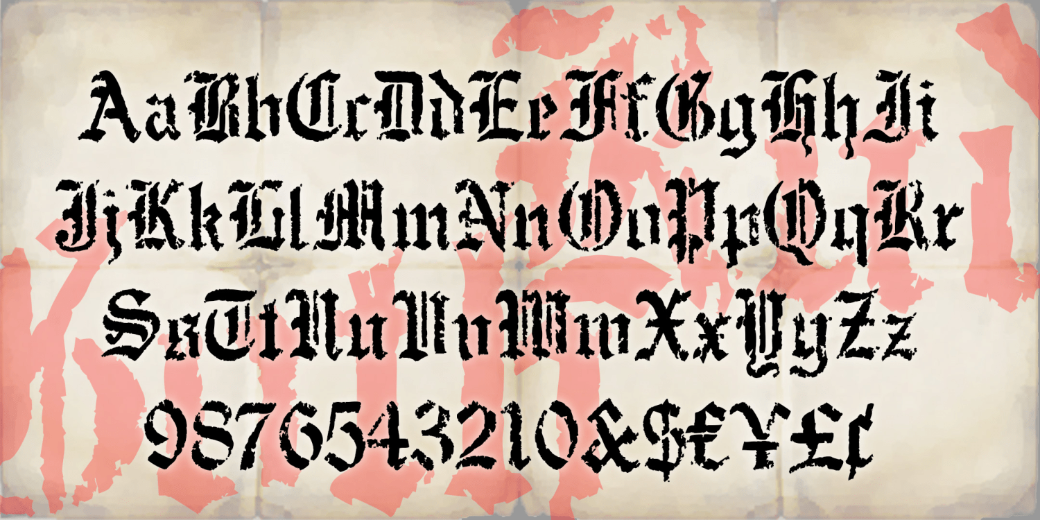 Rude Goth Font Family Poster