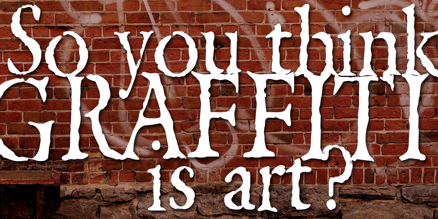 Grunge Formal Font Poster #1