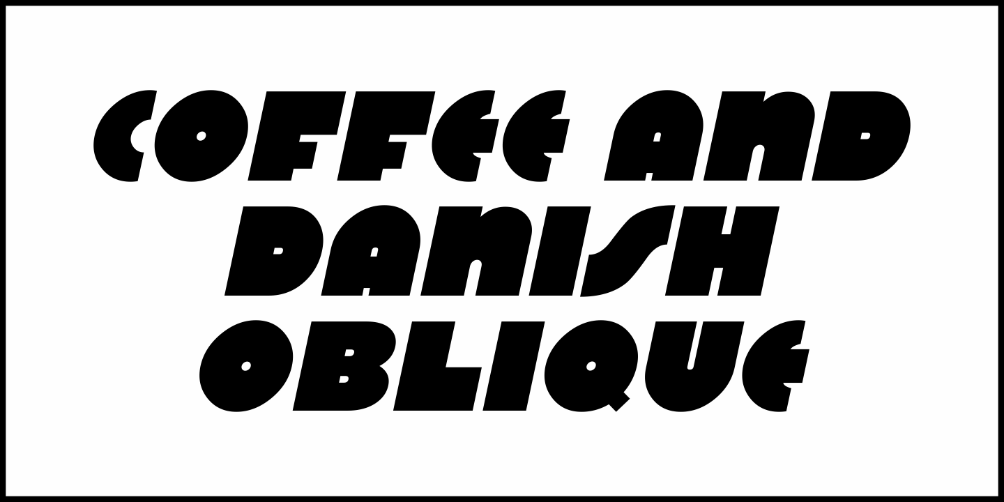 Coffee and Danish Font Poster #4
