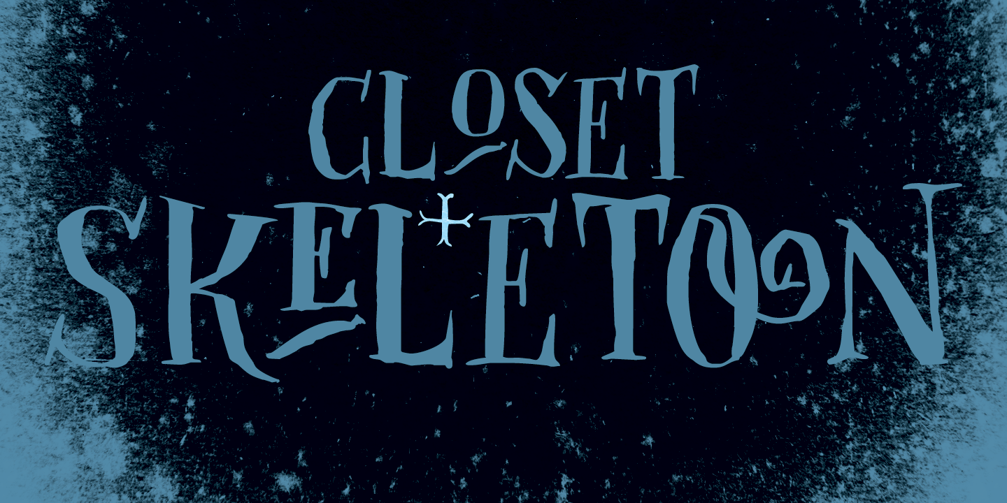 Closet Skeleton Font Poster #1