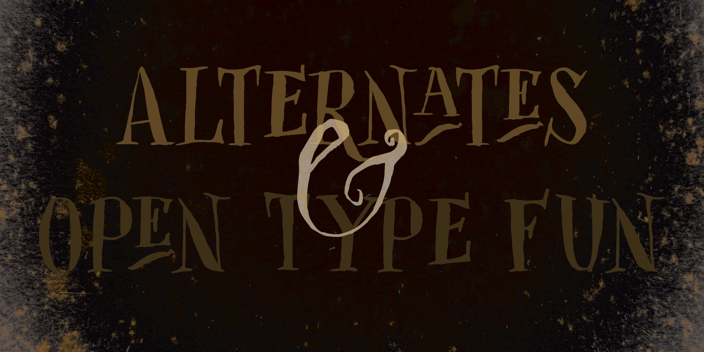 Closet Skeleton Font Poster #1