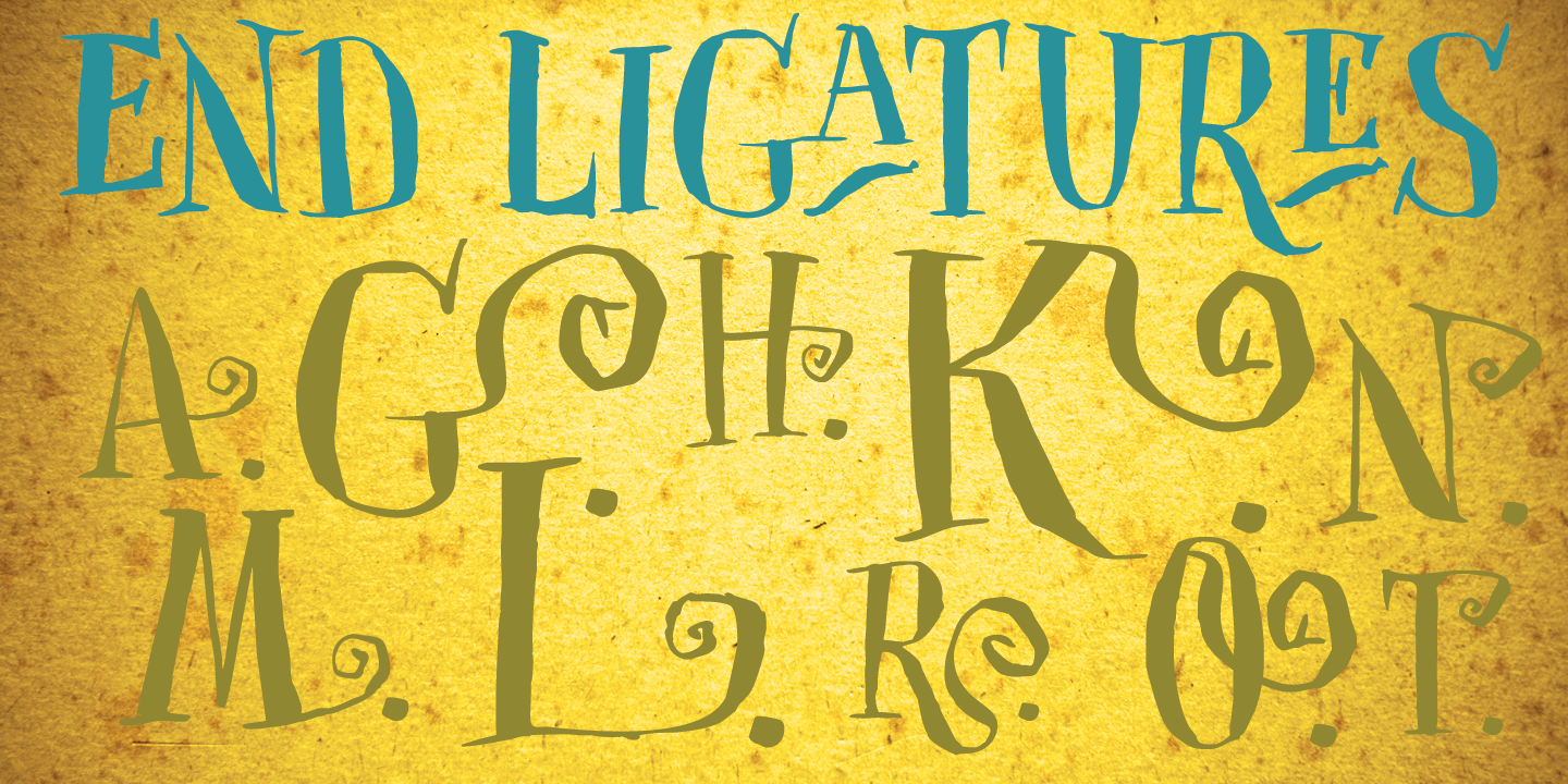 Closet Skeleton Font Poster #1