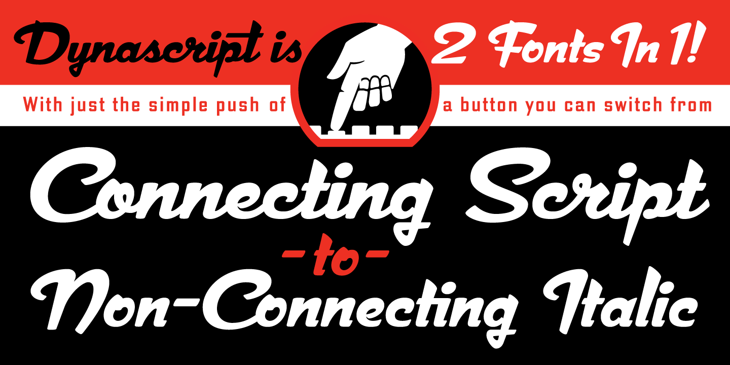 Dynascript Font Poster #1