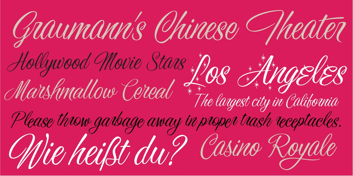 Sunset Strip Font Poster #1
