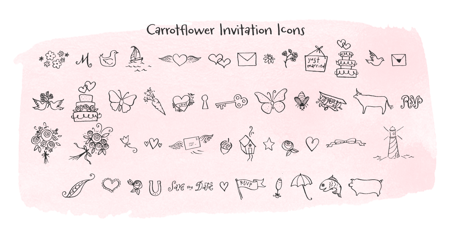 Carrotflower Invitation Poster
