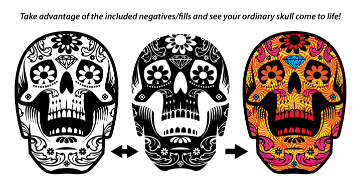 ABTS Day of the Dead Complete Family Font Poster #1