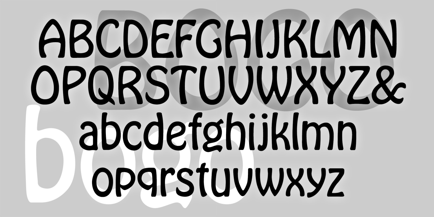 BOGO Font Family Poster