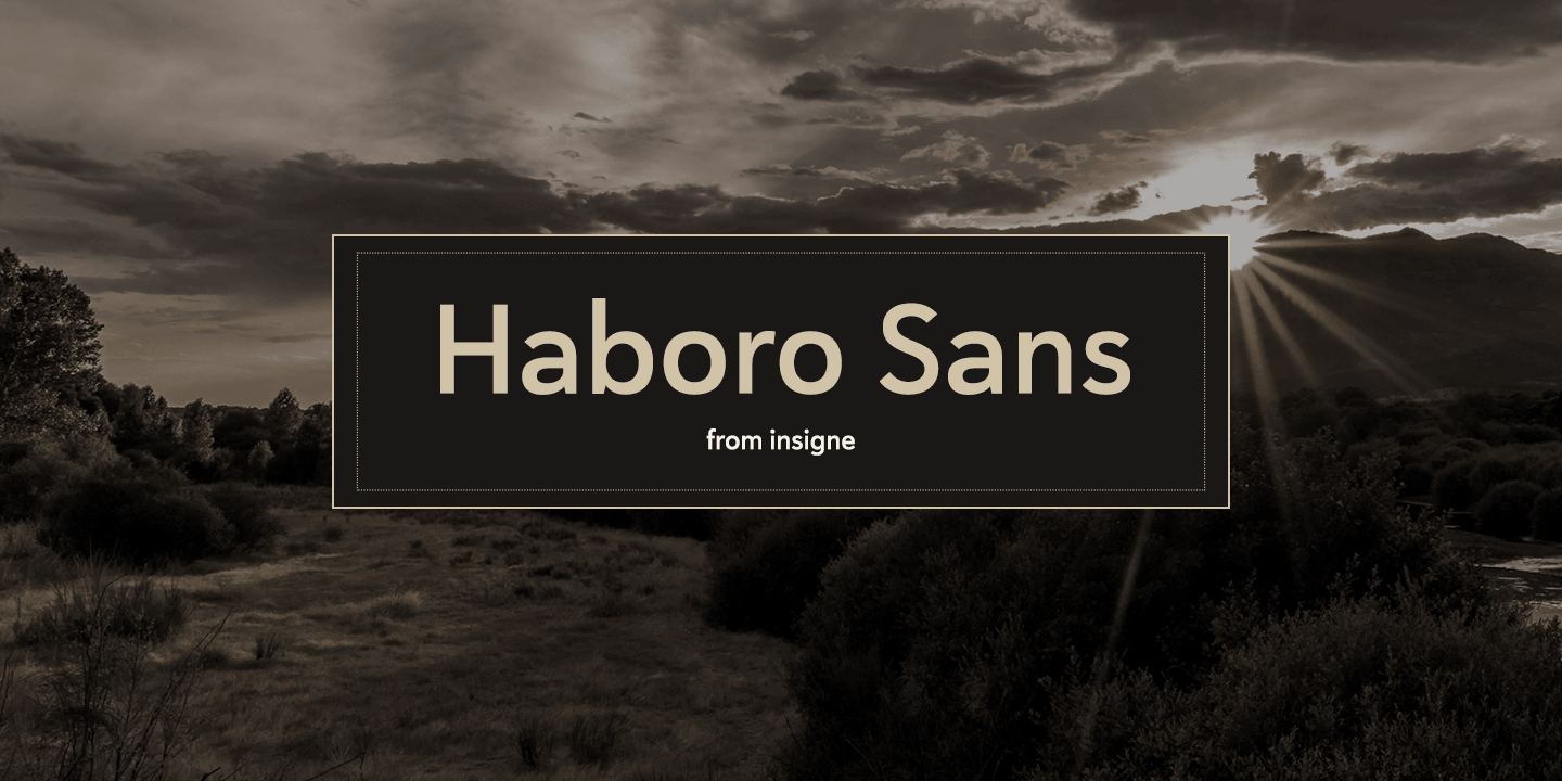 Haboro Sans Normal Regular Font Poster #1