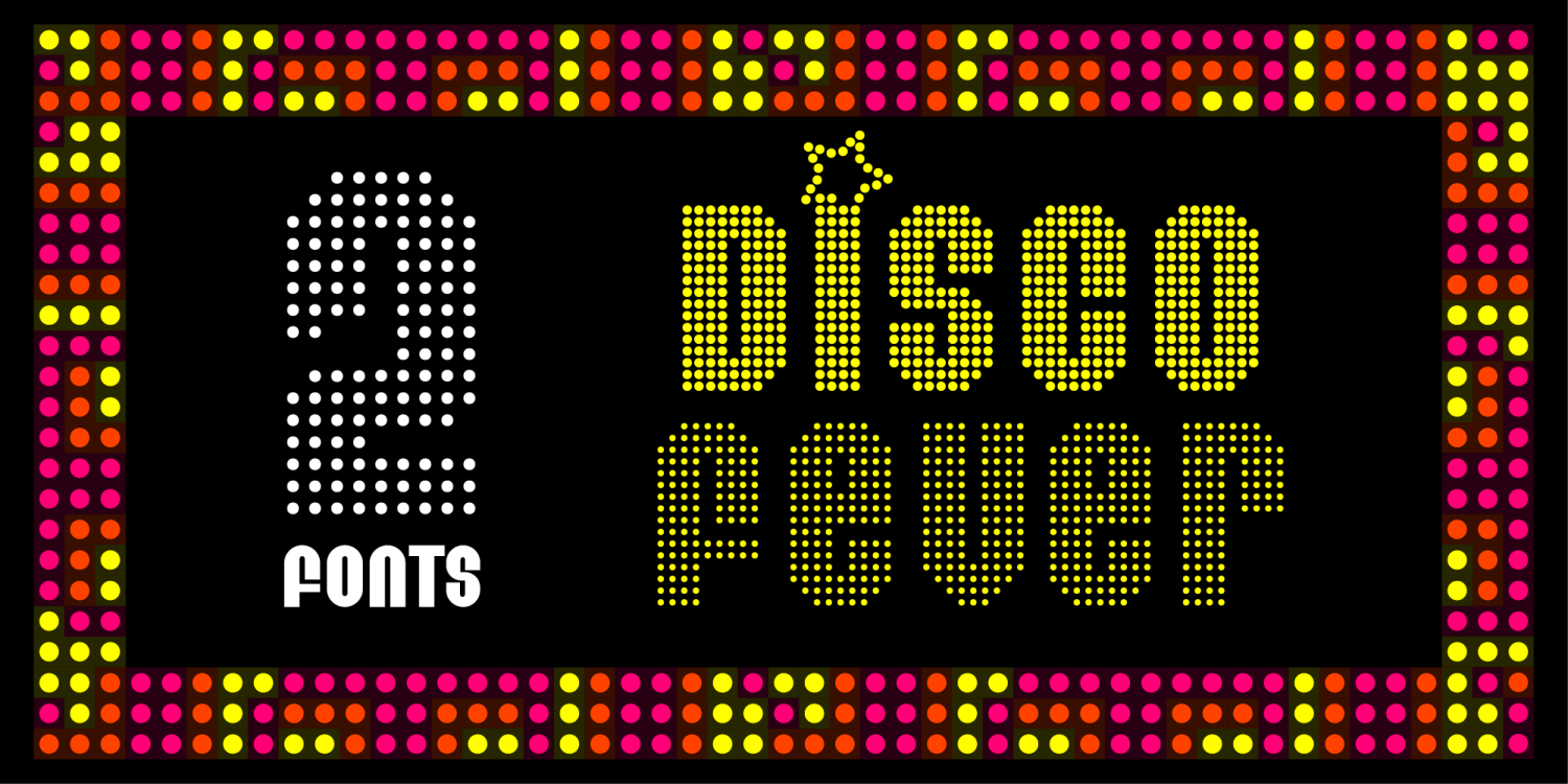 Eight Track Fever and Disco Font Poster #1