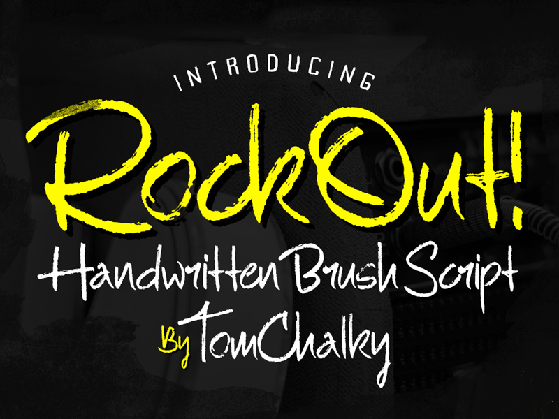 Rock Out! Font Poster #1