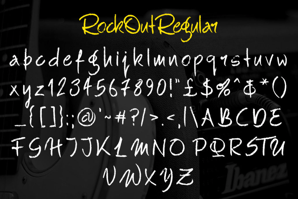 Rock Out! Font Poster #1