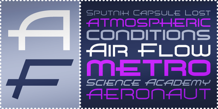 Air Flow BTN Font Poster #1