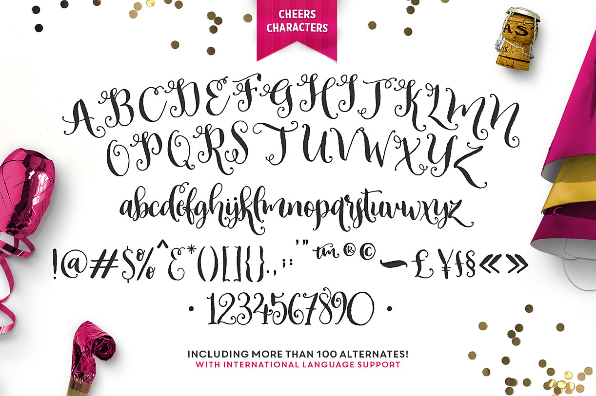 Cheers Font Poster #1