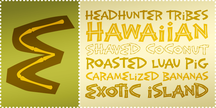 Exotic Island BTN Font Family Poster
