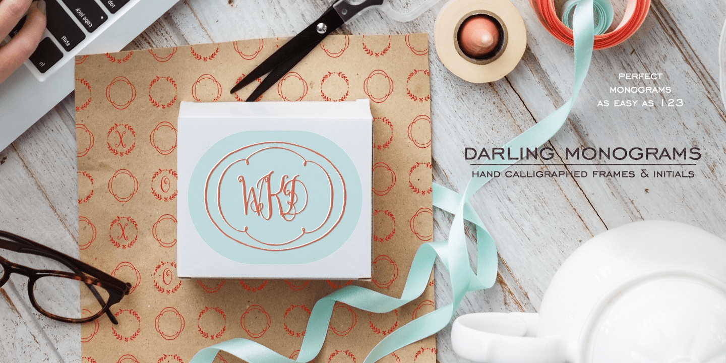 Darling Monograms Poster