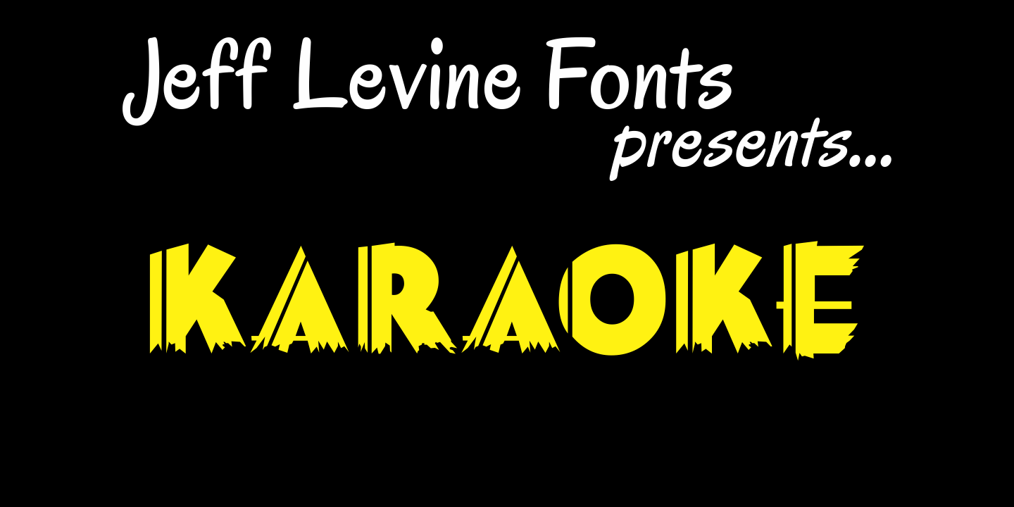 Karaoke Font Family Poster