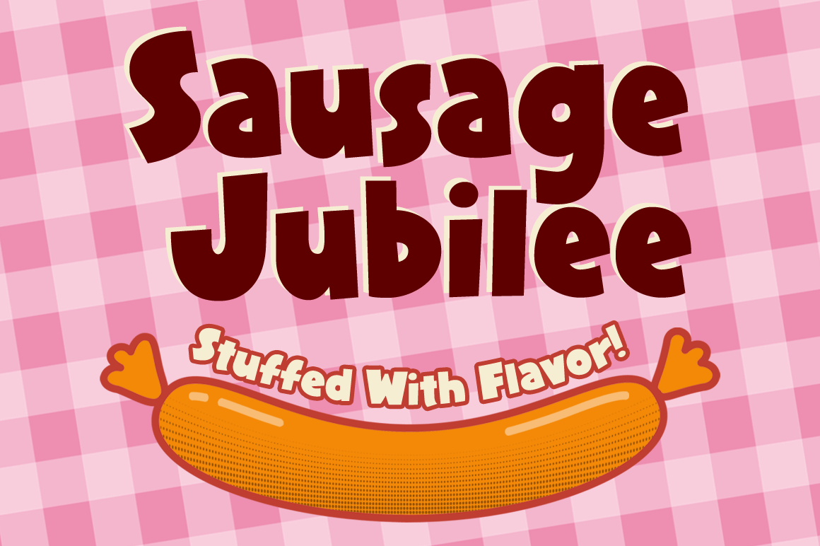 Sausauge Jubilee Font Family Poster