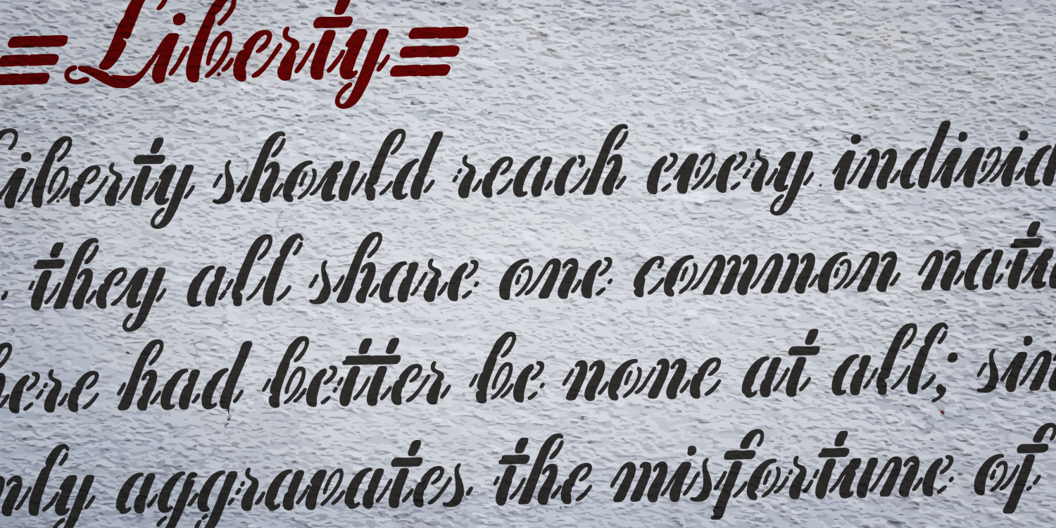 Concrete Stencil & Stencilled Font Poster #2