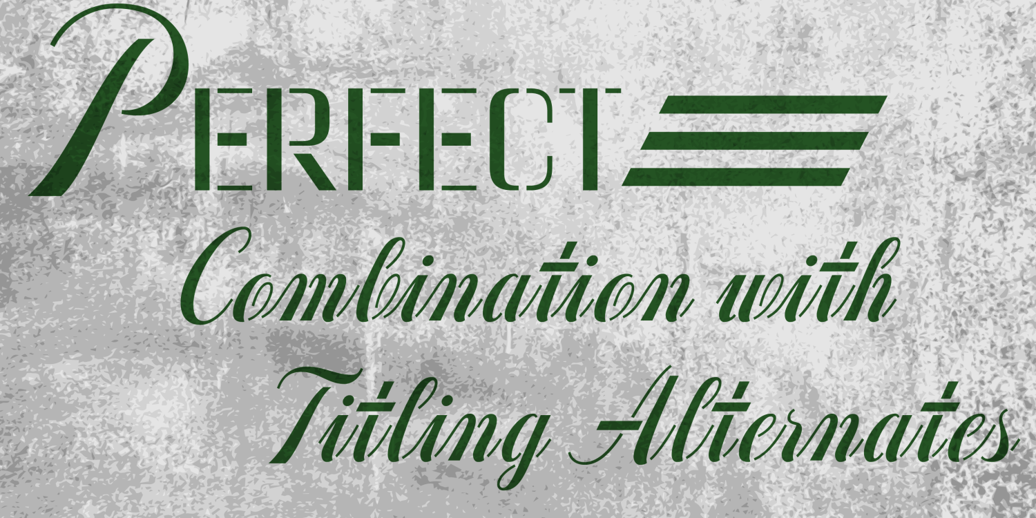 Concrete Stencil & Stencilled Font Poster #4