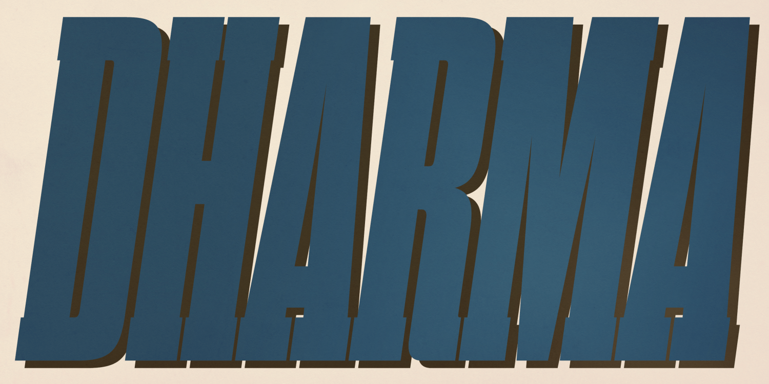 Dharma Slab M Font Poster