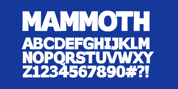 FT Mammoth Font Poster #1