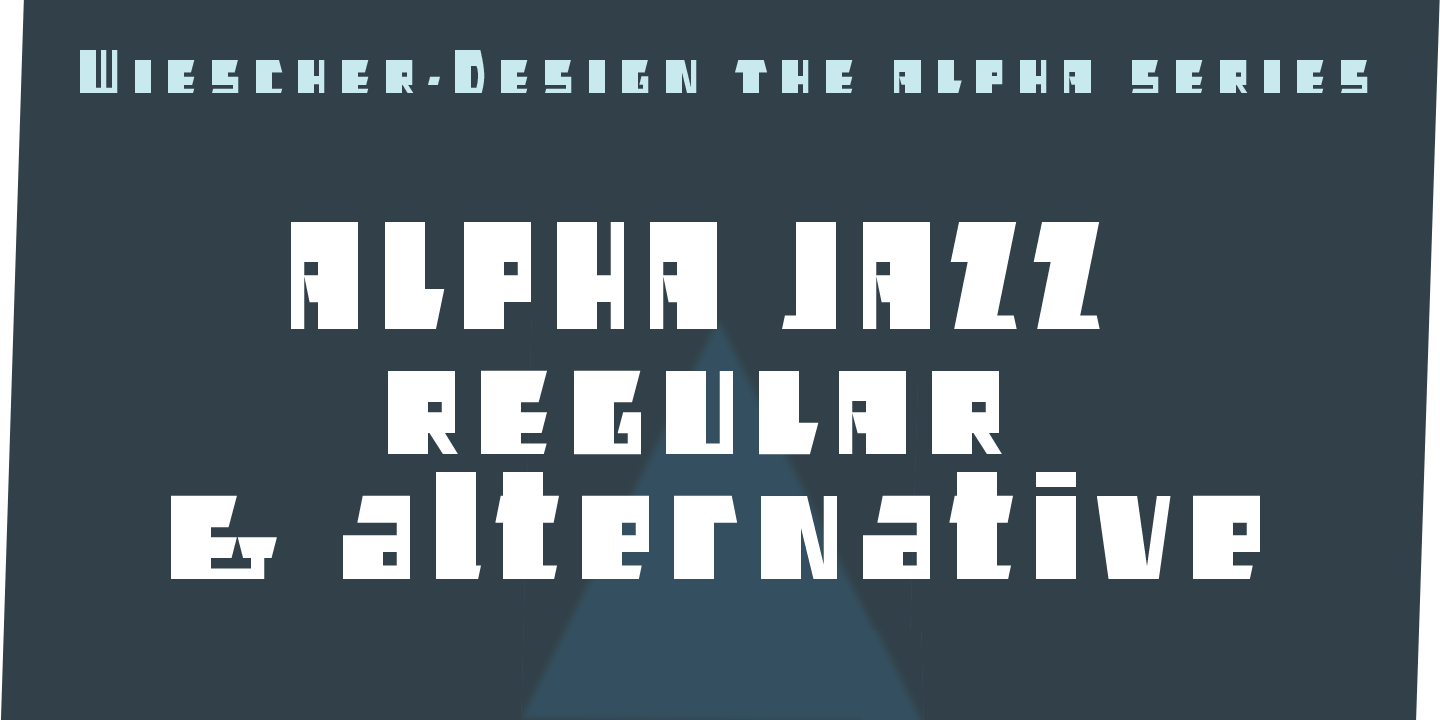 Alpha Jazz Font Poster #1