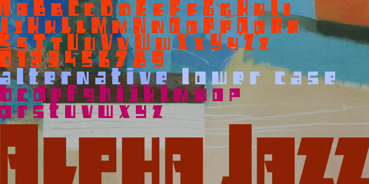 Alpha Jazz Font Poster #1