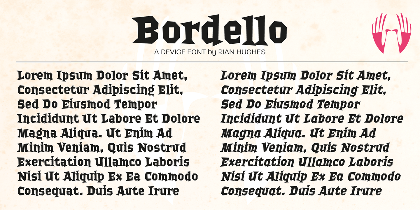 Bordello Font Poster #1