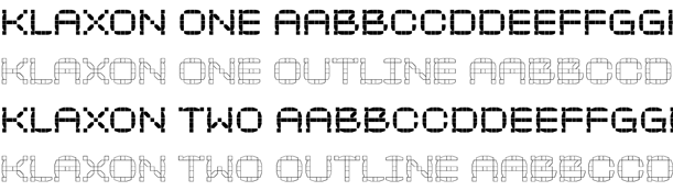 Klaxon Font Poster #2