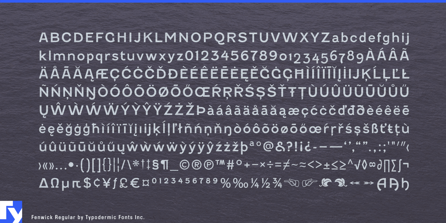 Fenwick Font Poster #1
