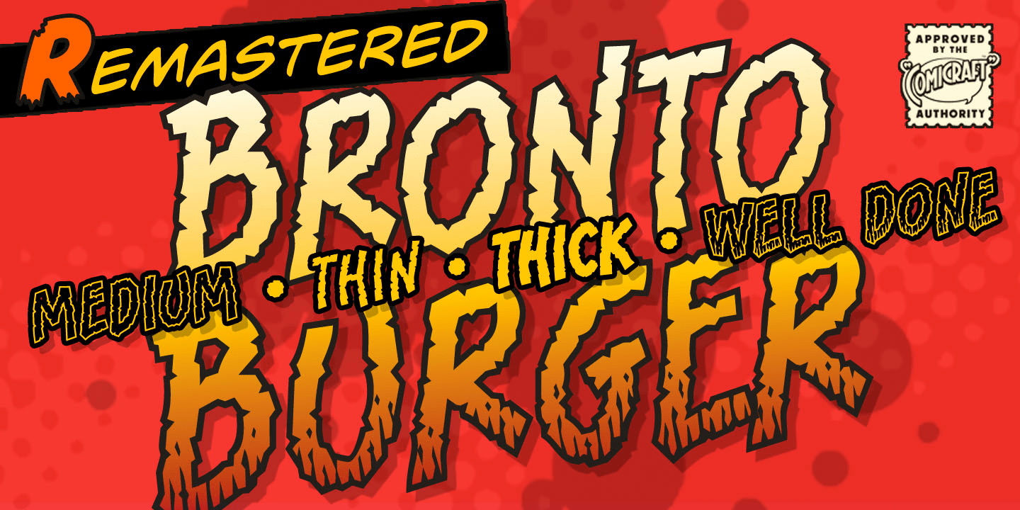 Bronto Burger Font Poster #1