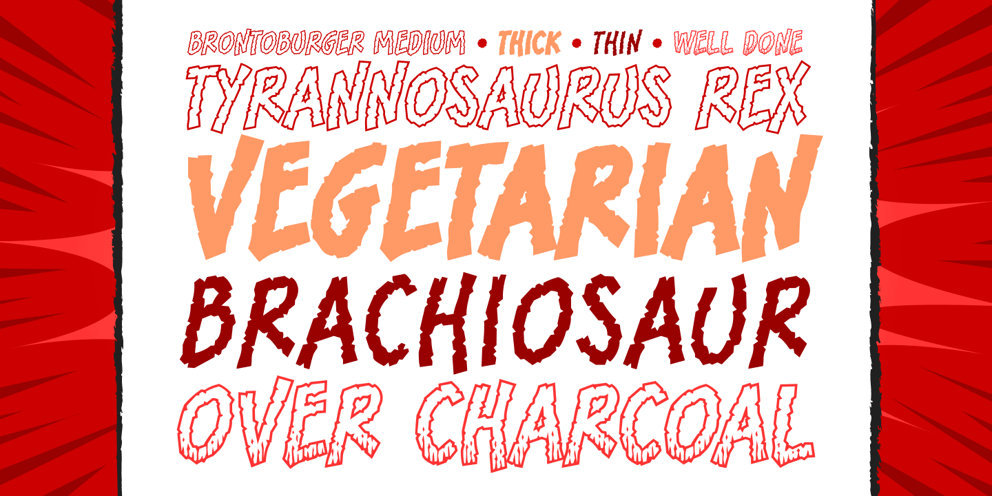 Bronto Burger Font Poster #1