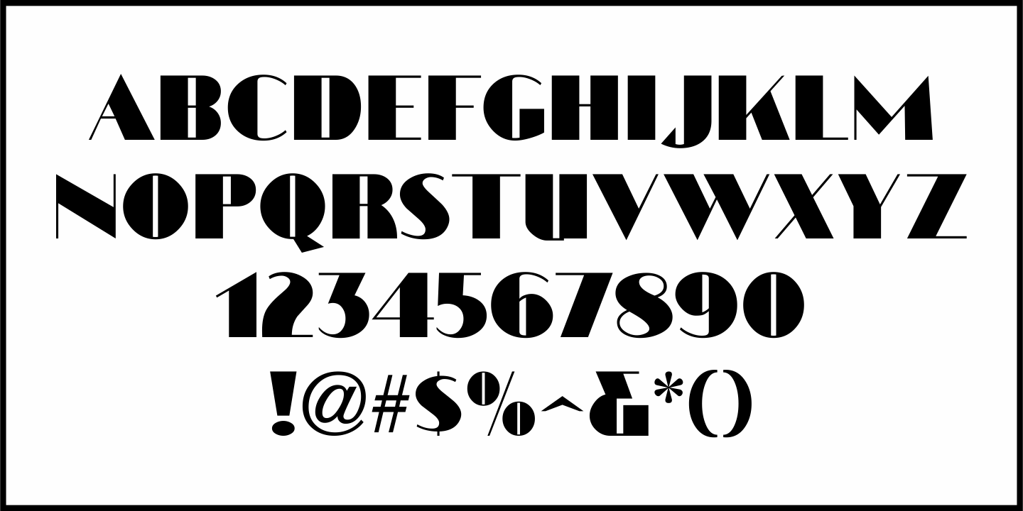 Movie Theater Font Poster #1
