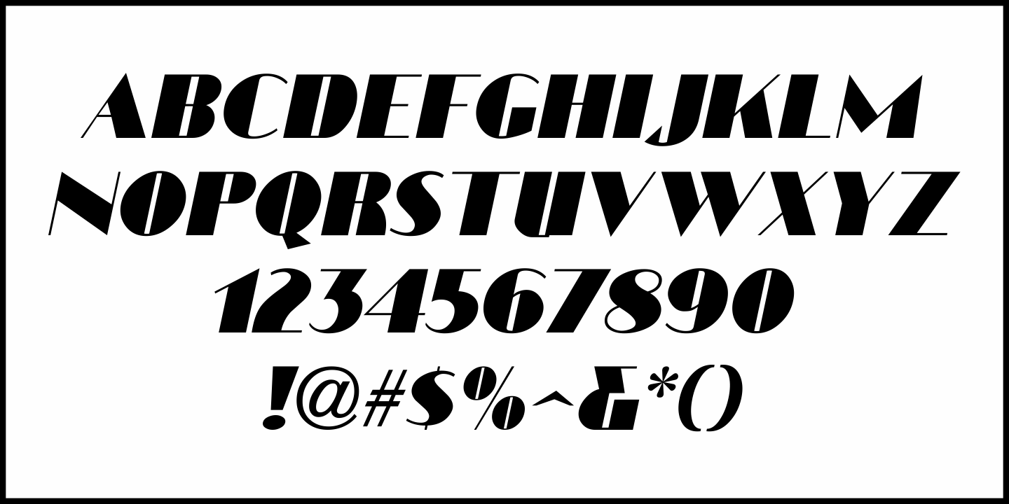 Movie Theater Font Poster #1