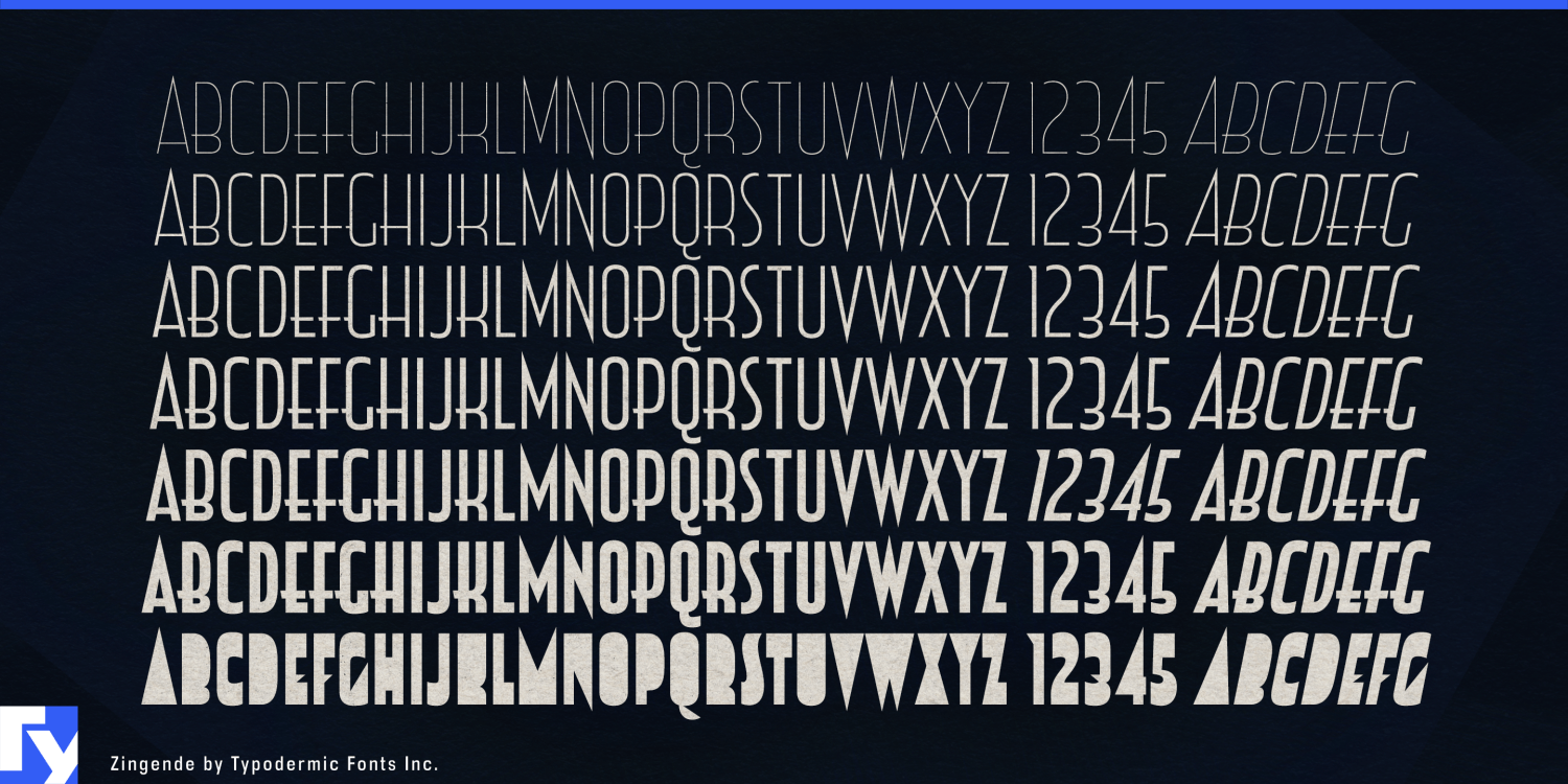 Zingende Font Poster #1