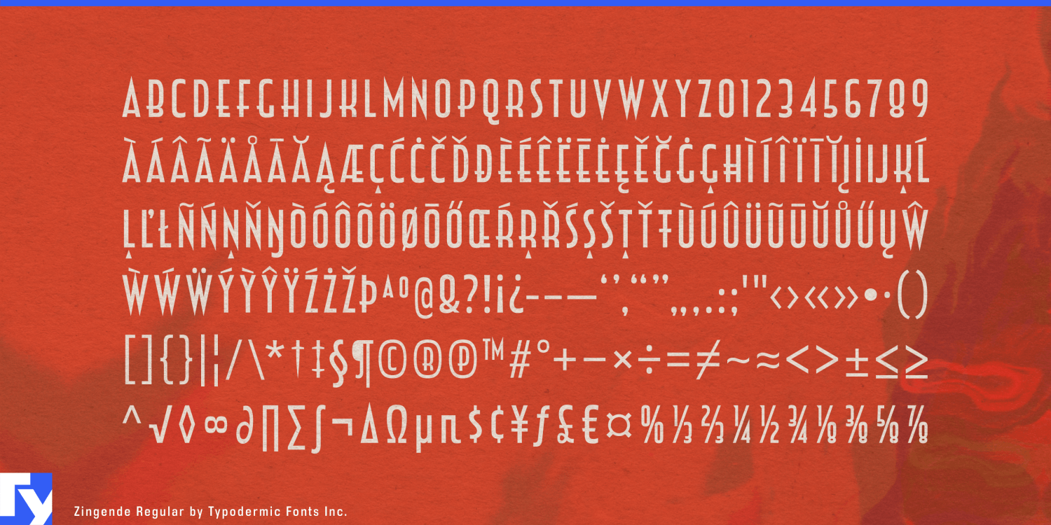 Zingende Font Poster #1