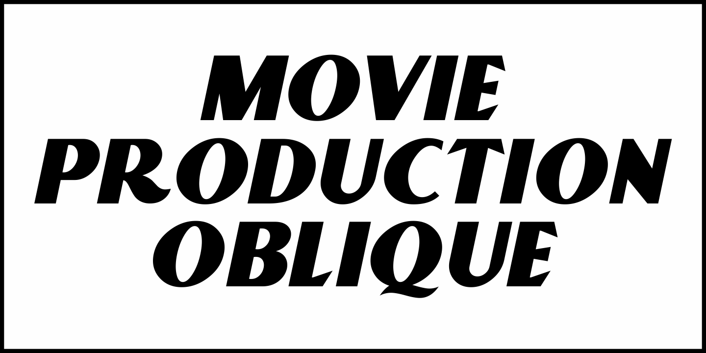 Movie Production Font Poster #4