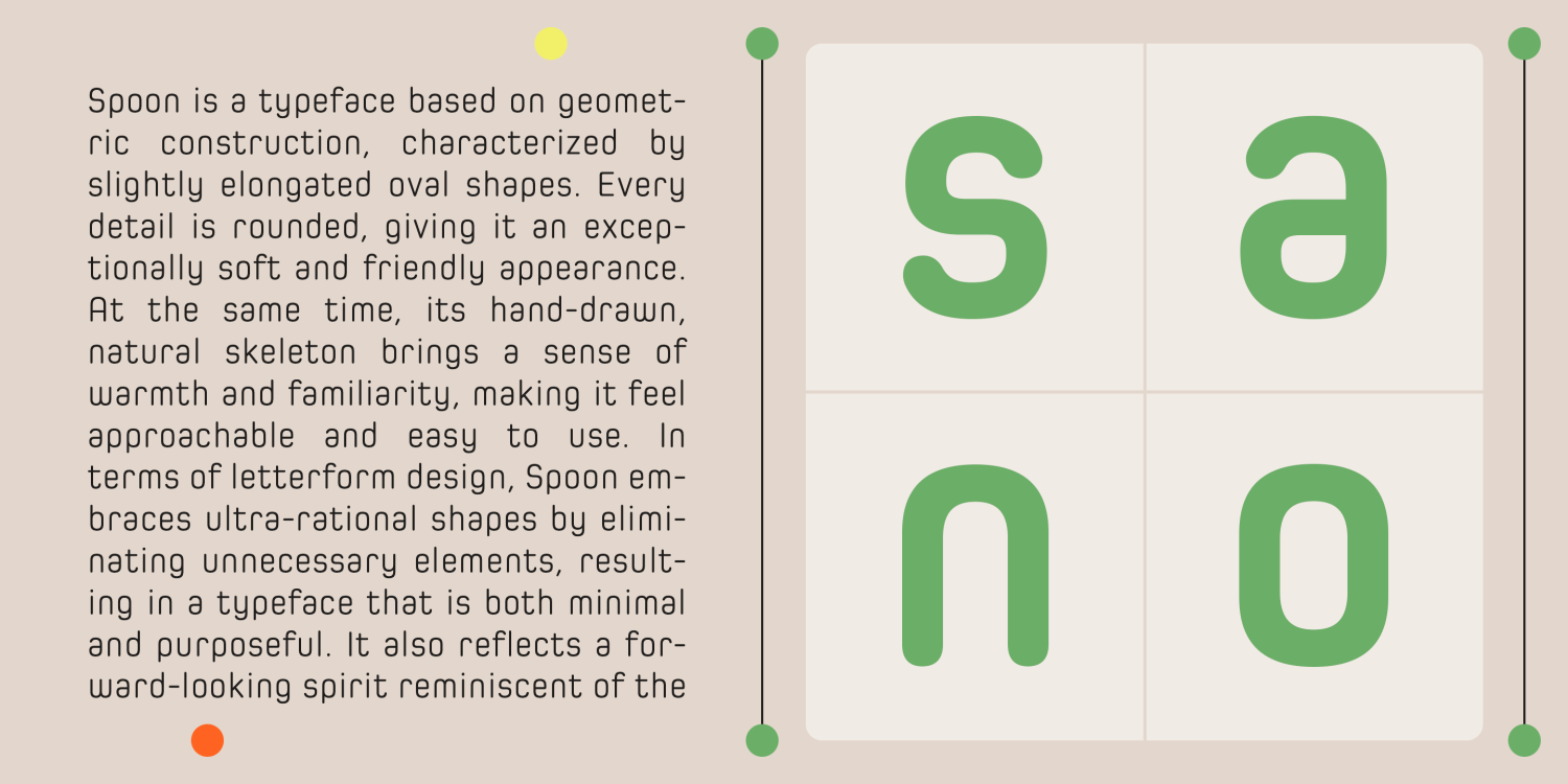 Spoon Font Poster #2