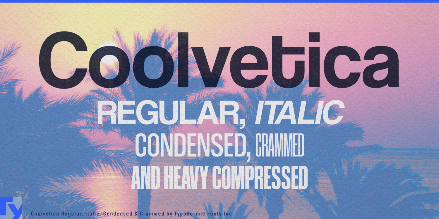 Coolvetica Condensed Regular Font Poster #1