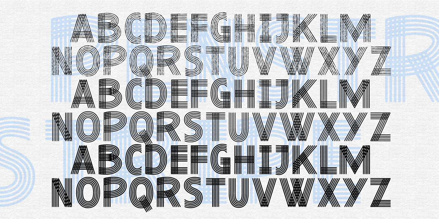 Penstripe Font Family Poster