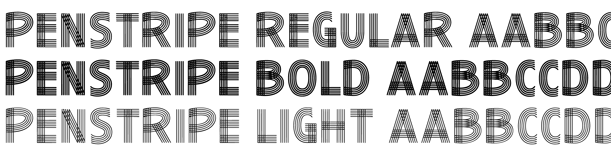 Penstripe Font Poster #2