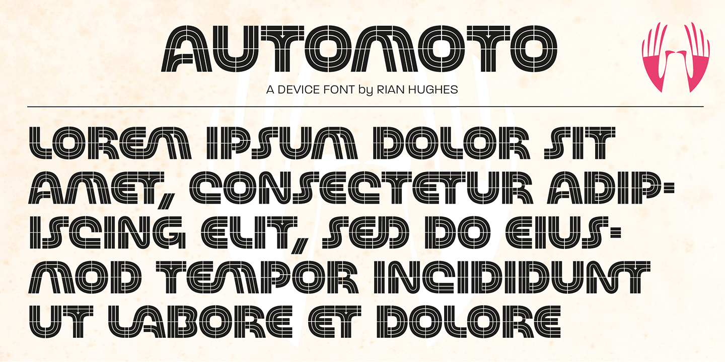 Automoto Font Poster #1