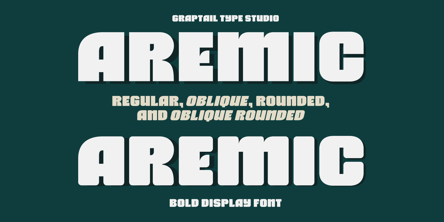 Aremic Font Poster