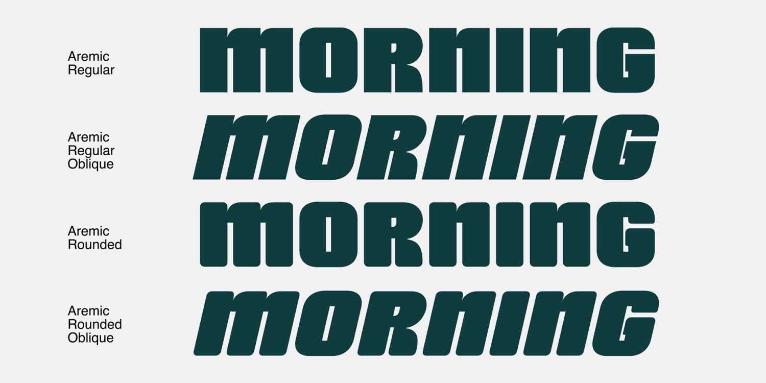 Aremic Font Poster #1