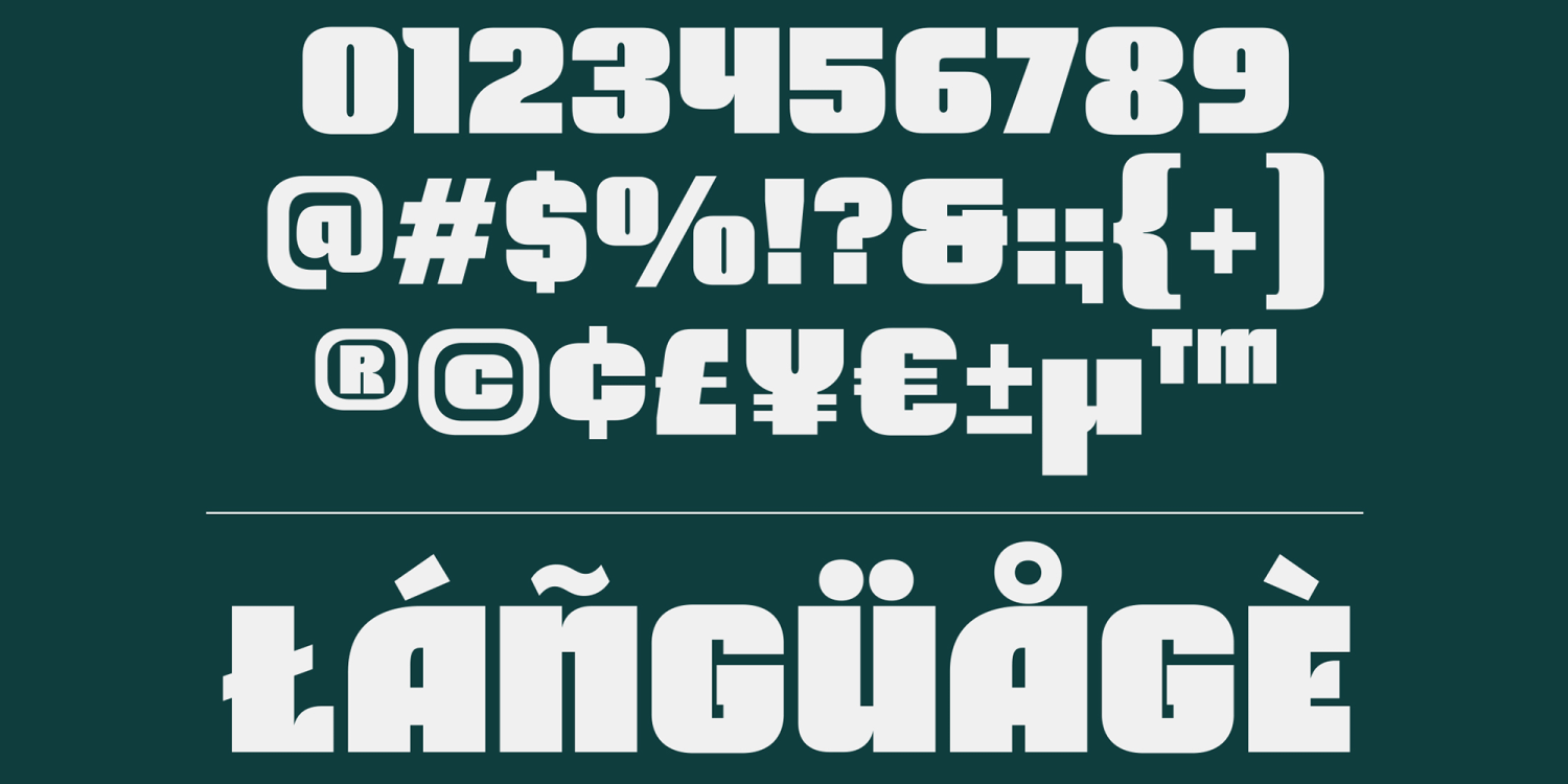 Aremic Font Poster #1