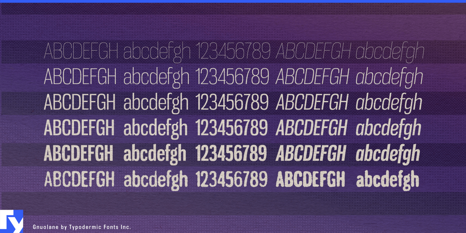 Gnuolane Font Poster #1