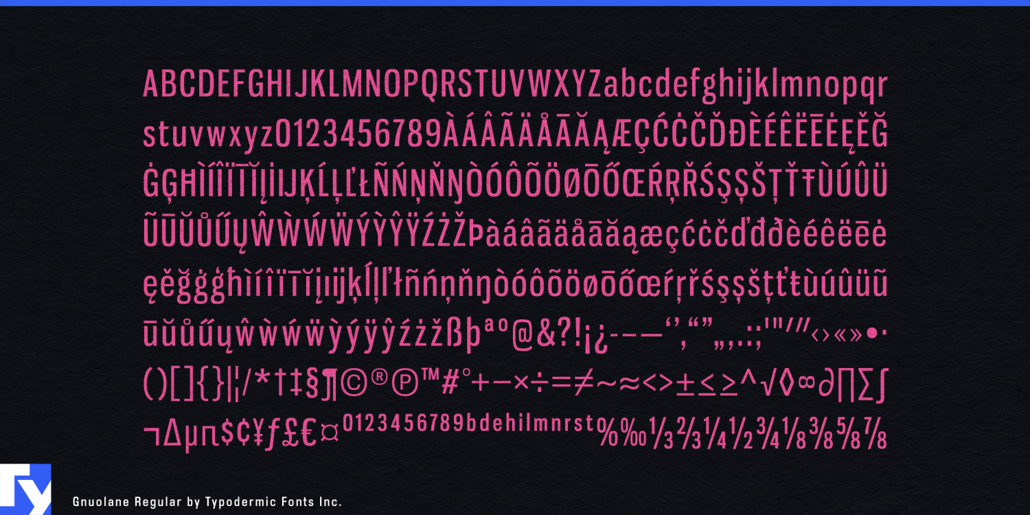 Gnuolane Font Poster #1